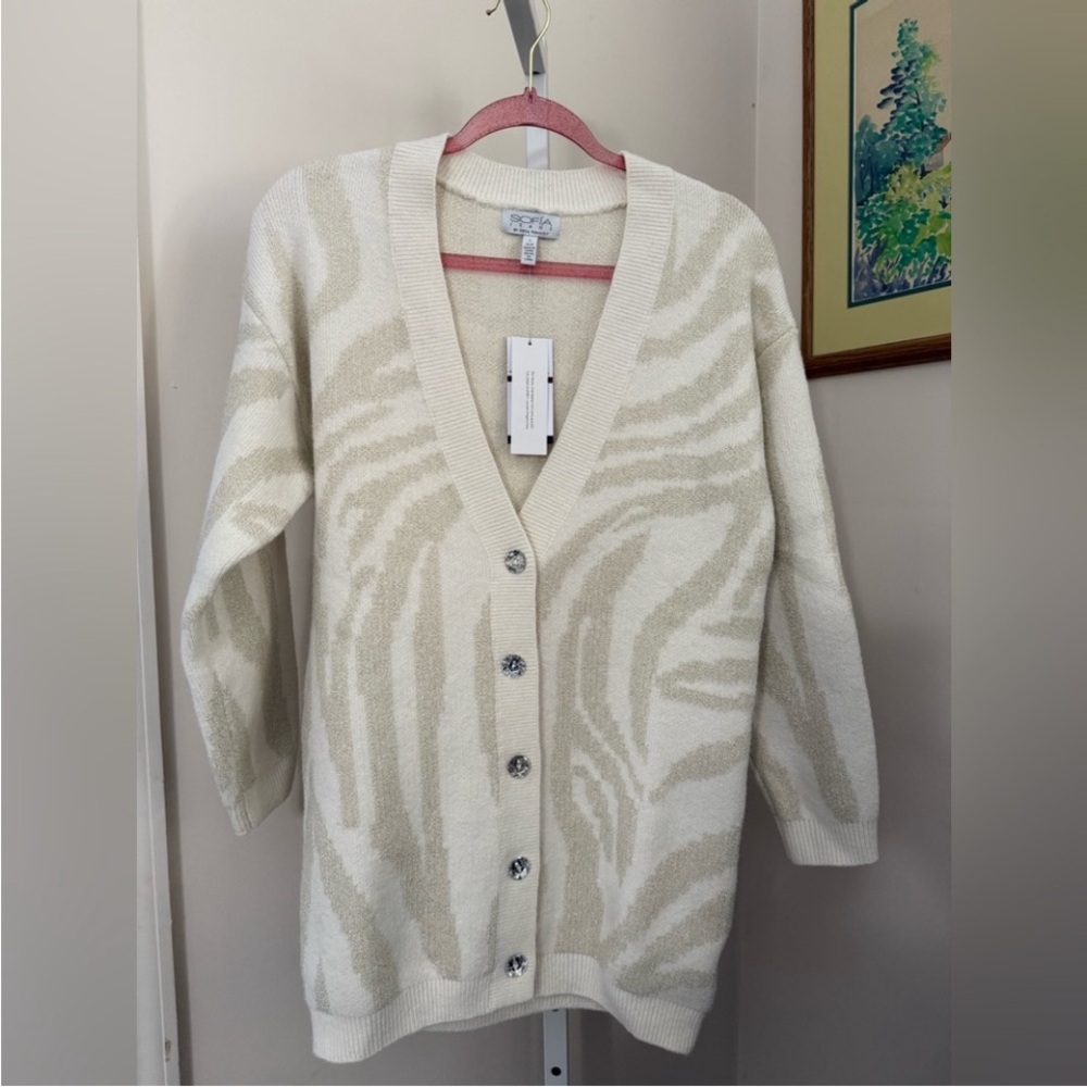 Sofia Vergara Button Down Cardigan. NWT. Size Small.